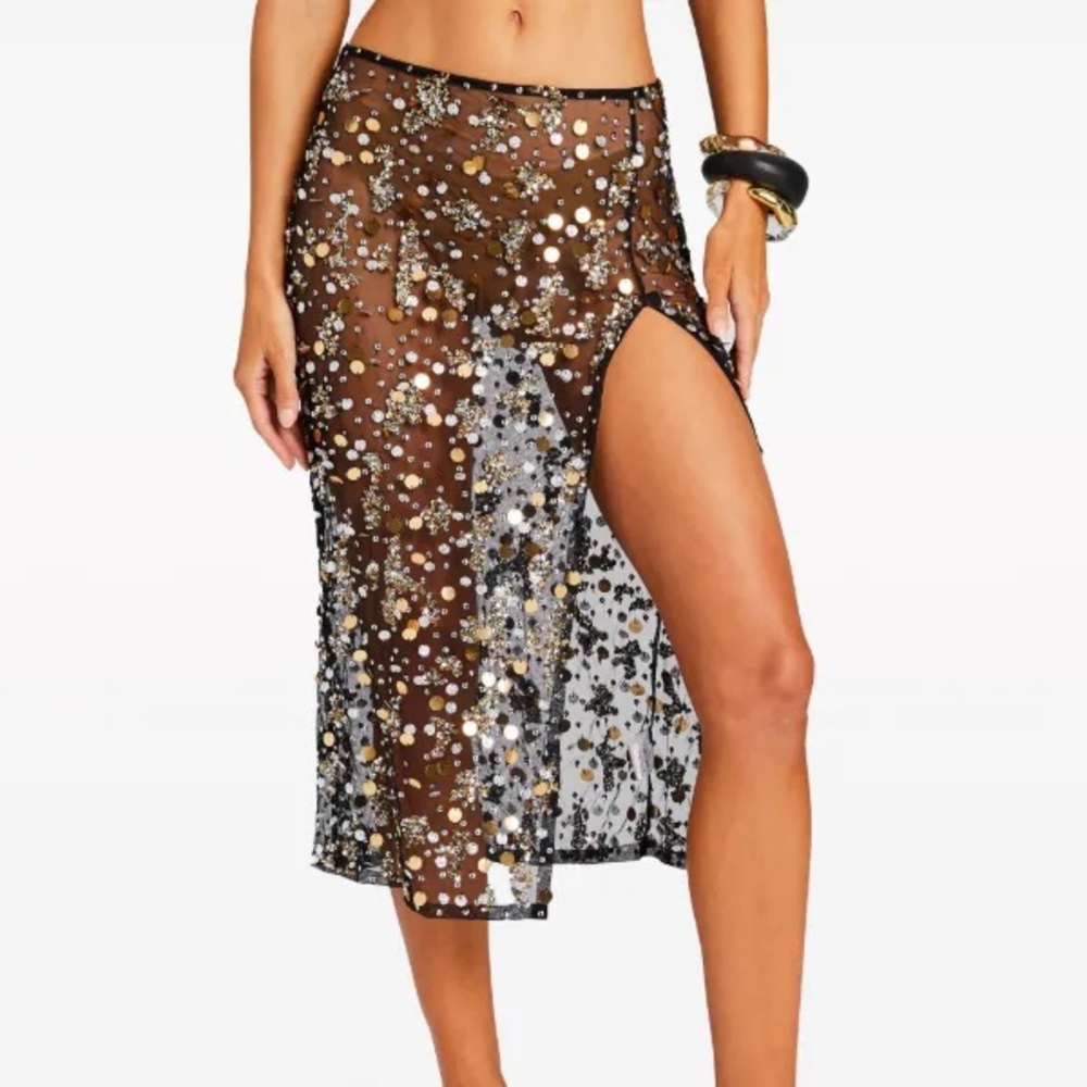 Retrofete Mirage embellished skirt